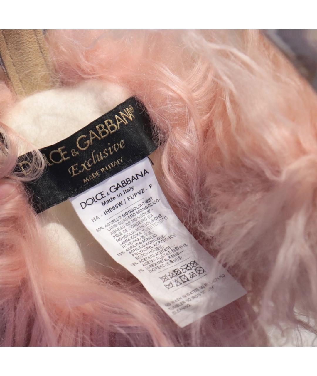 DOLCE&GABBANA Розовые кожаные наушники, фото 7