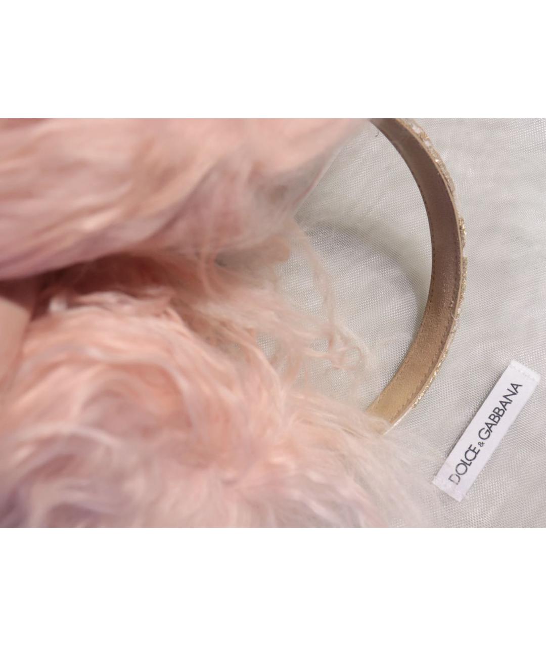 DOLCE&GABBANA Розовые кожаные наушники, фото 6