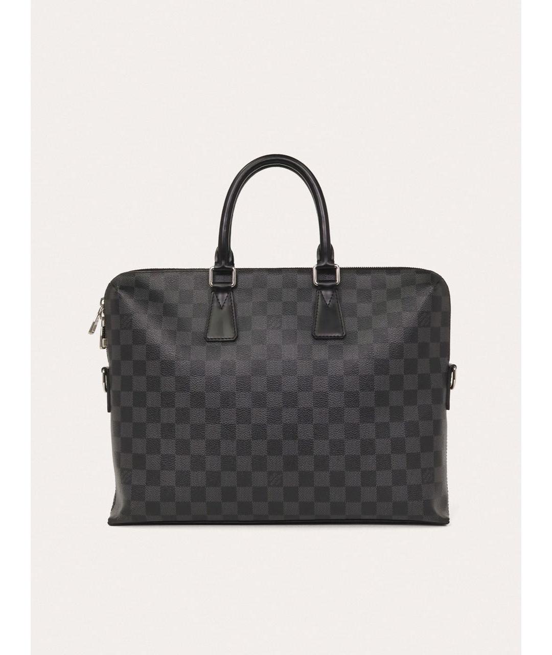 LOUIS VUITTON Черный портфель, фото 9
