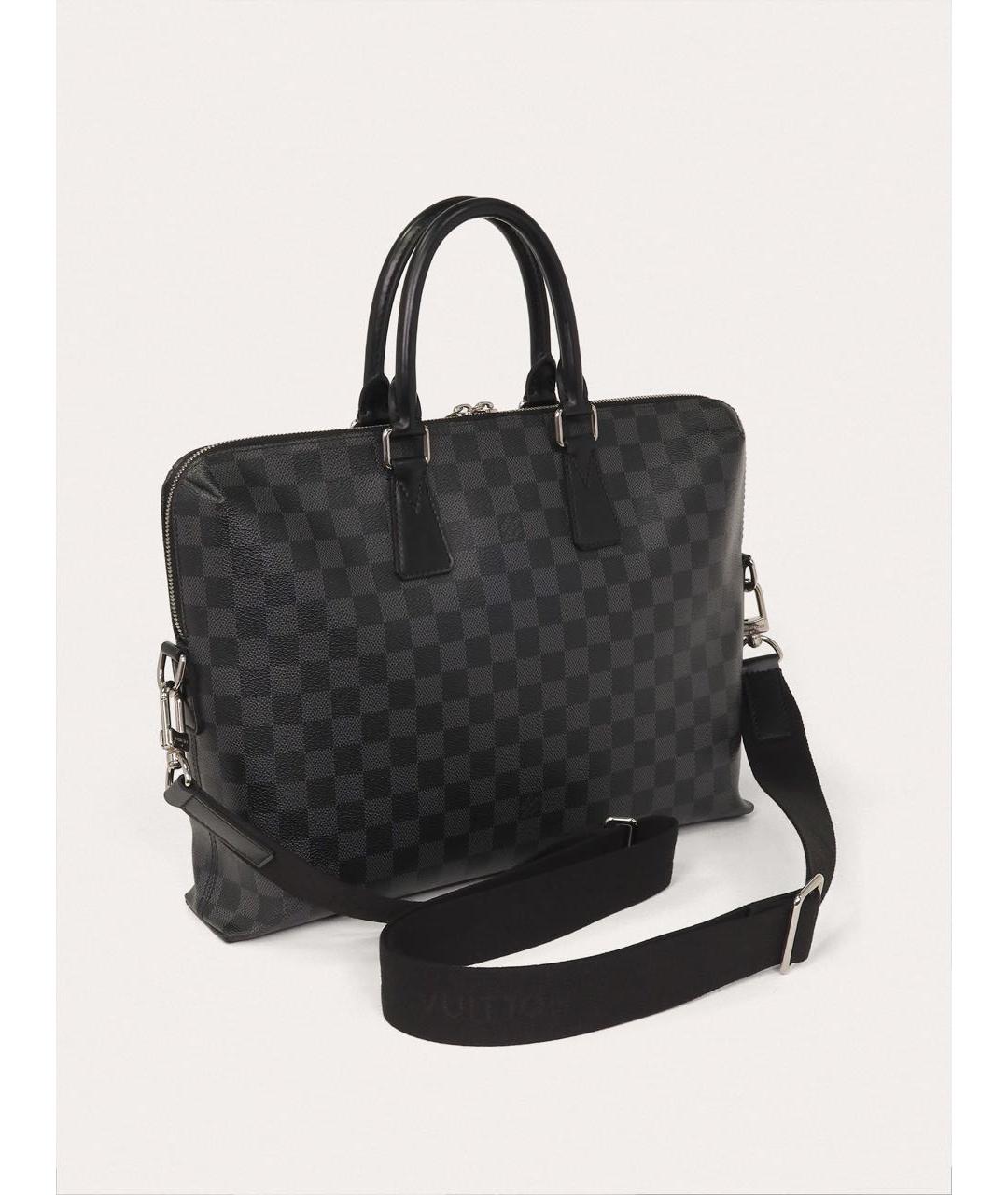 LOUIS VUITTON Черный портфель, фото 5