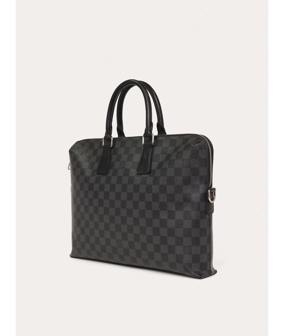 LOUIS VUITTON Черный портфель, фото 2