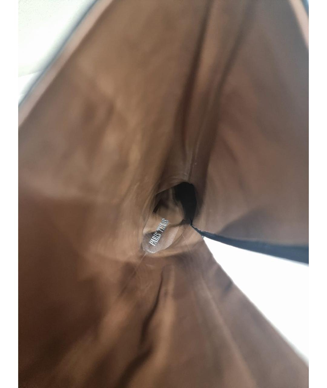 PARIS TEXAS Черные кожаные сапоги, фото 7