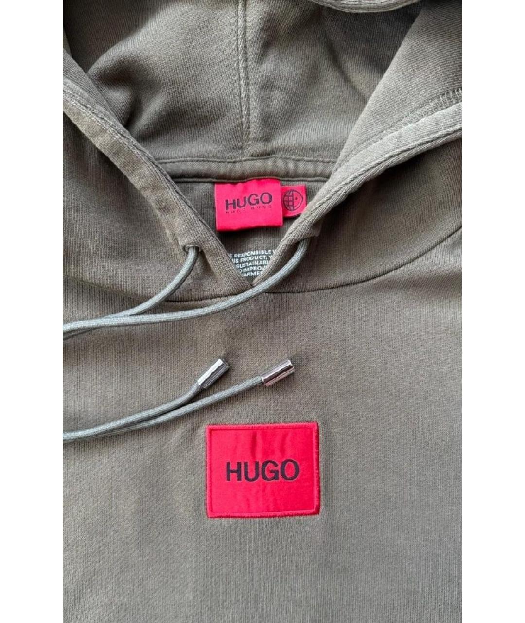 HUGO Хаки хлопковый спортивные костюмы, фото 3