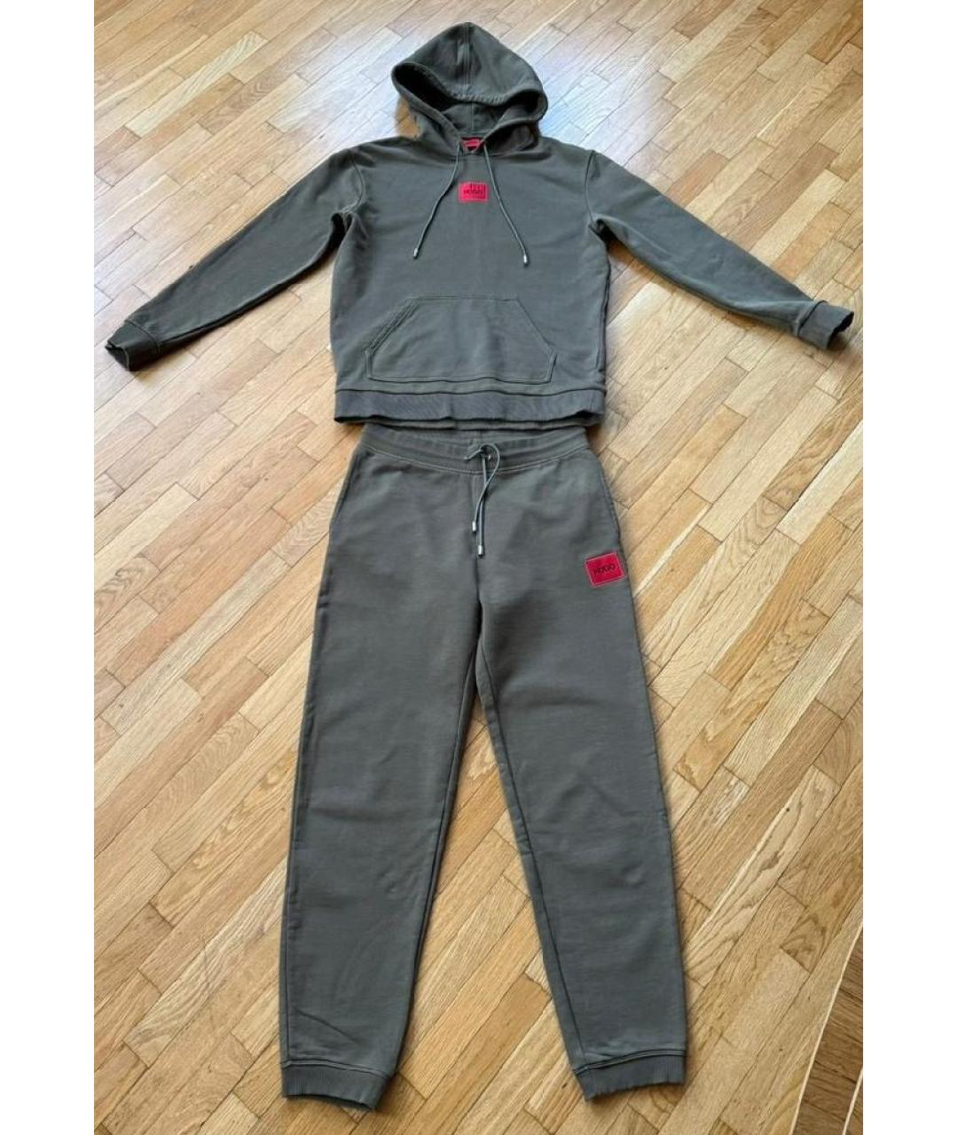 HUGO Хаки хлопковый спортивные костюмы, фото 7