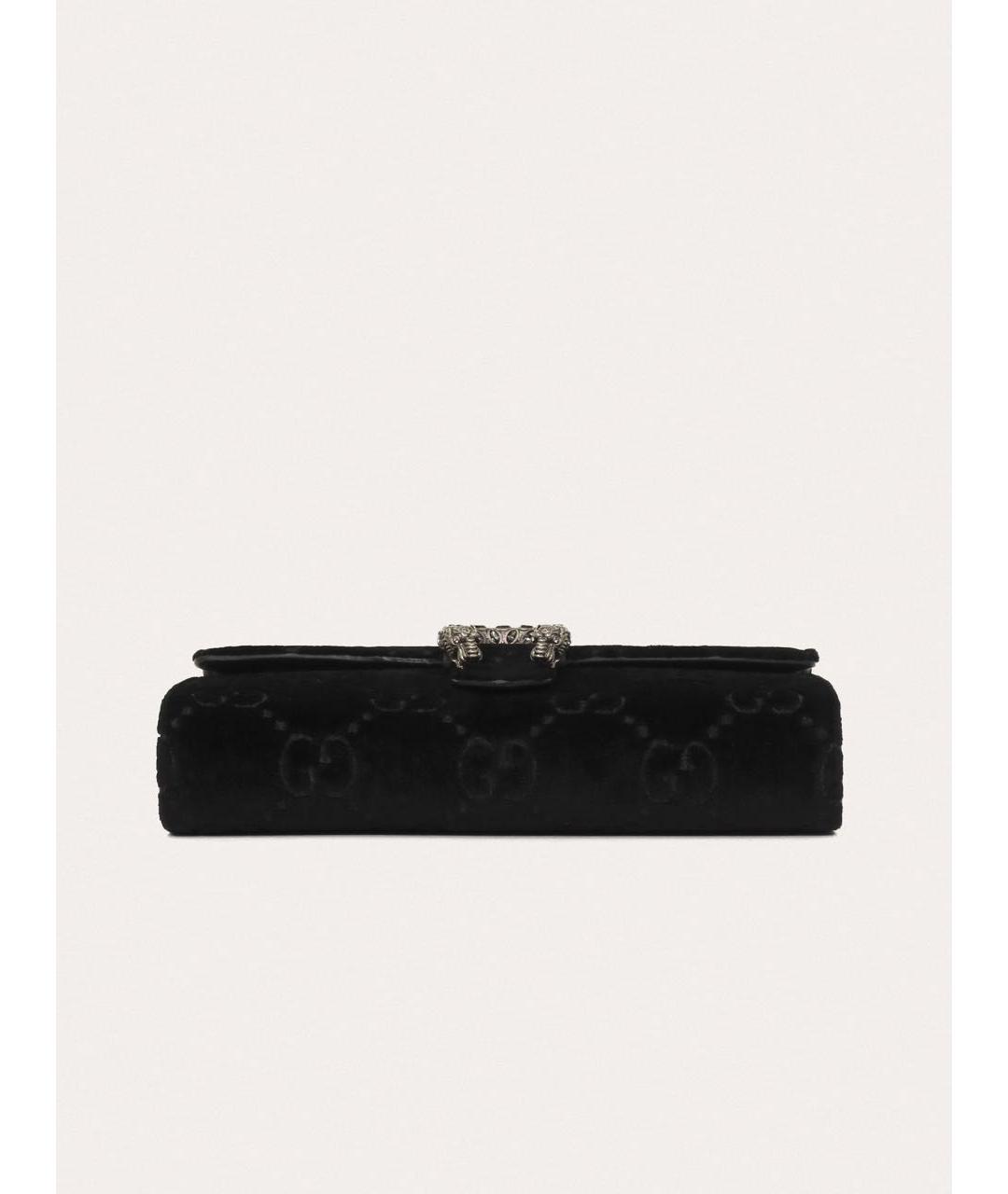 GUCCI Черная замшевая сумка через плечо, фото 5