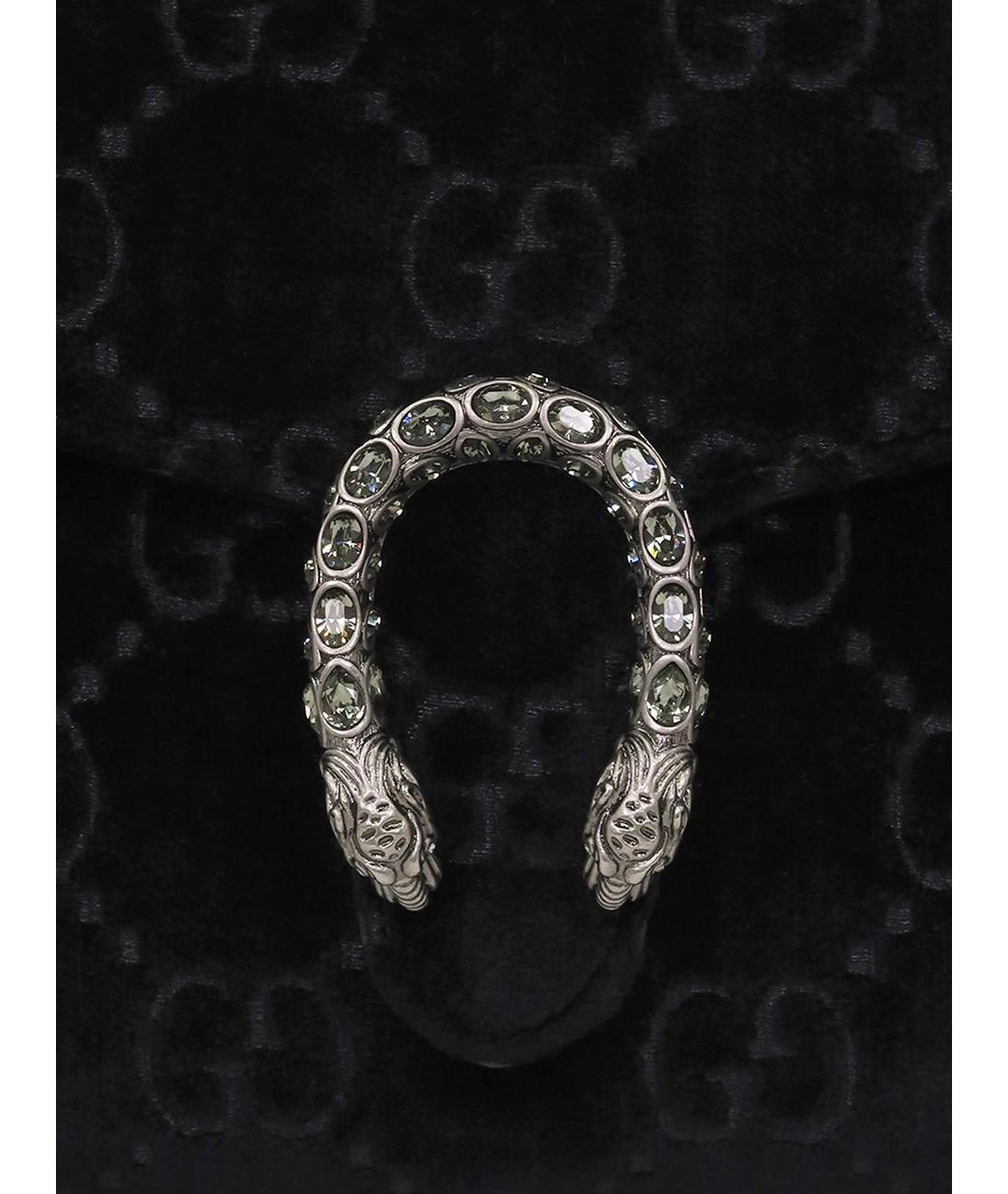 GUCCI Черная замшевая сумка через плечо, фото 7