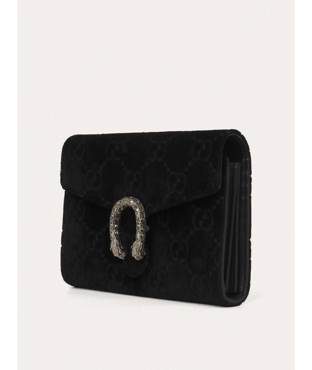 GUCCI Черная замшевая сумка через плечо, фото 2