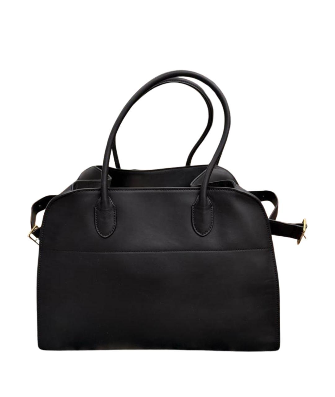 THE ROW Черная кожаная сумка тоут, фото 1