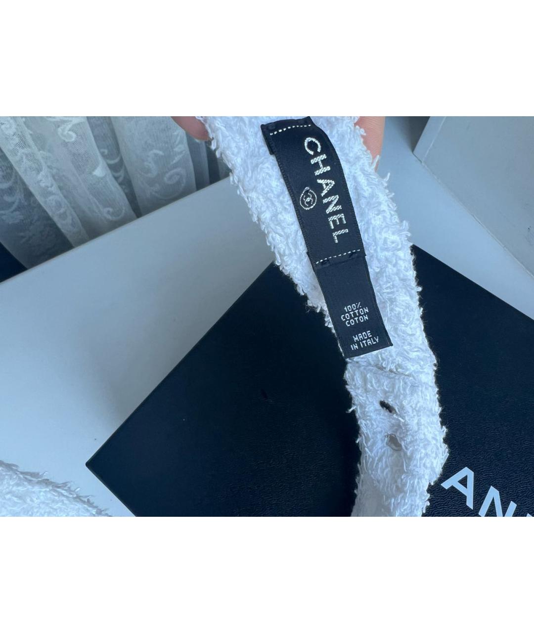 CHANEL Белая кепка, фото 4