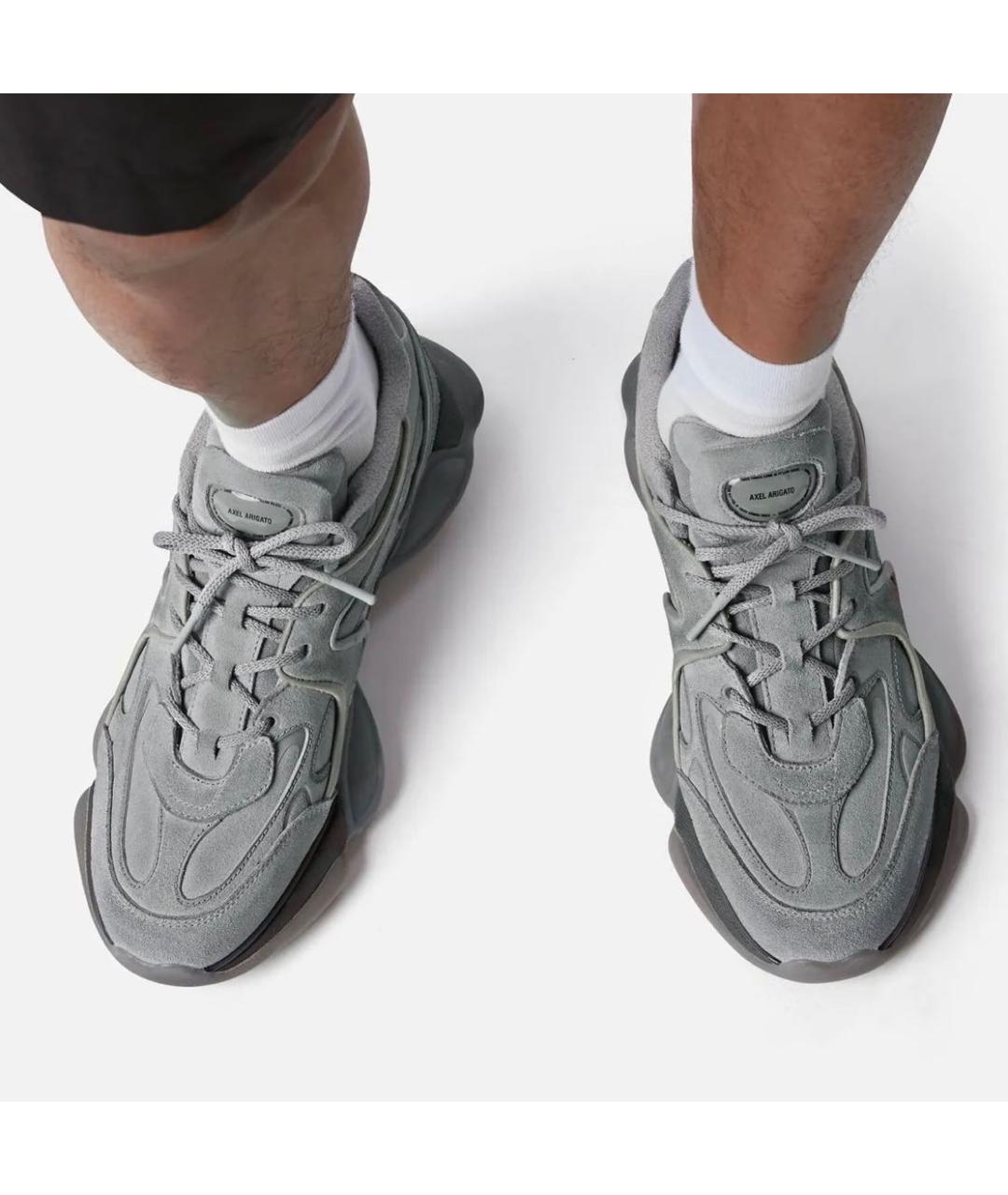 AXEL ARIGATO Серые замшевые низкие кроссовки / кеды, фото 2