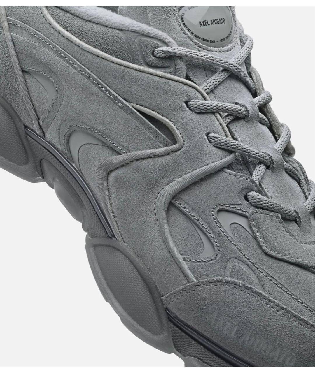 AXEL ARIGATO Серые замшевые низкие кроссовки / кеды, фото 7