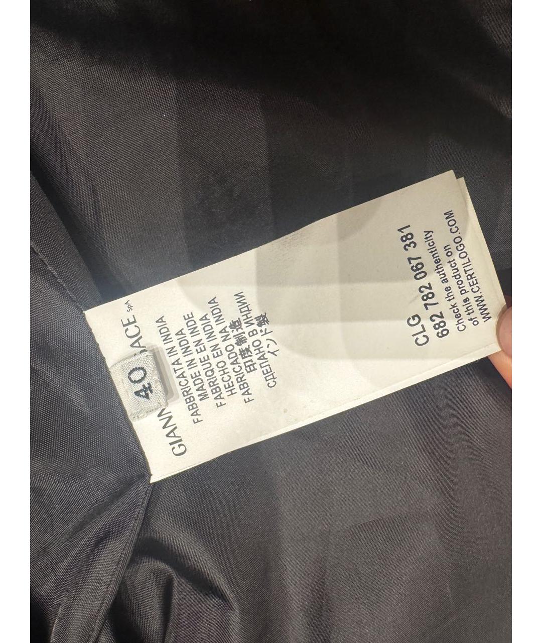 VERSACE Черная кожаная куртка, фото 7