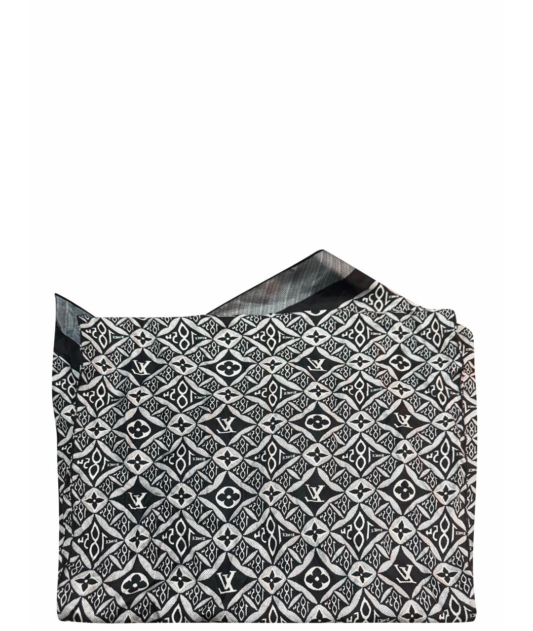 LOUIS VUITTON Антрацитовый платок, фото 1