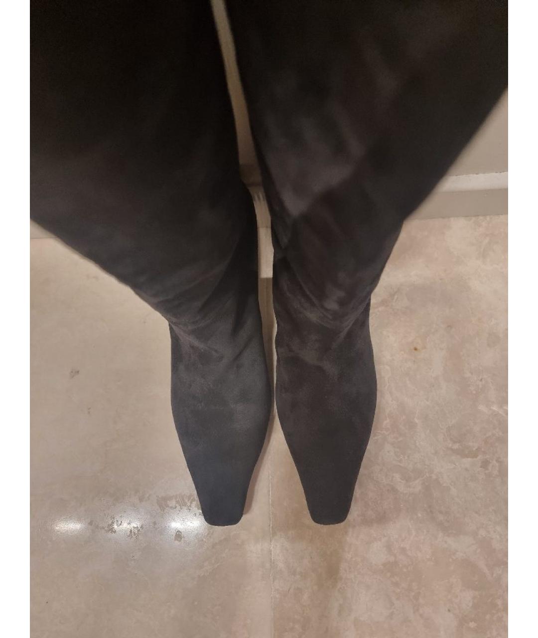 NEOUS Черные замшевые сапоги, фото 3