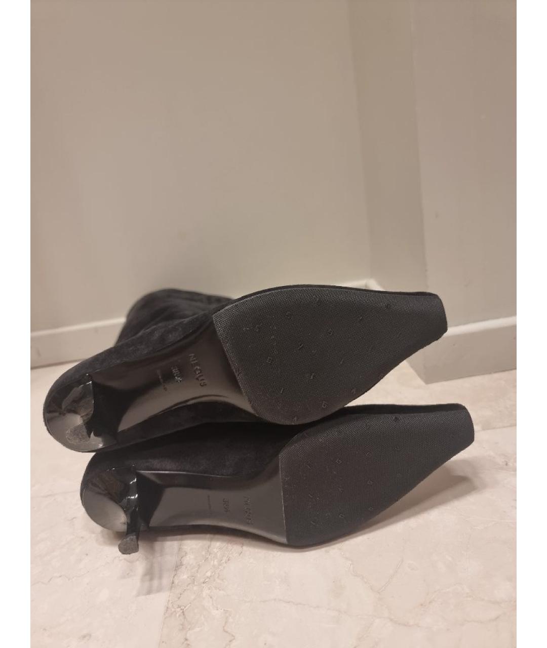NEOUS Черные замшевые сапоги, фото 5