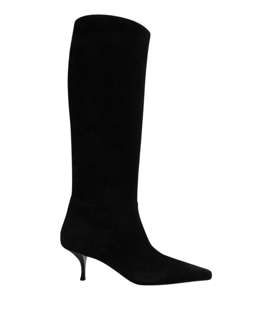 NEOUS Черные замшевые сапоги, фото 1