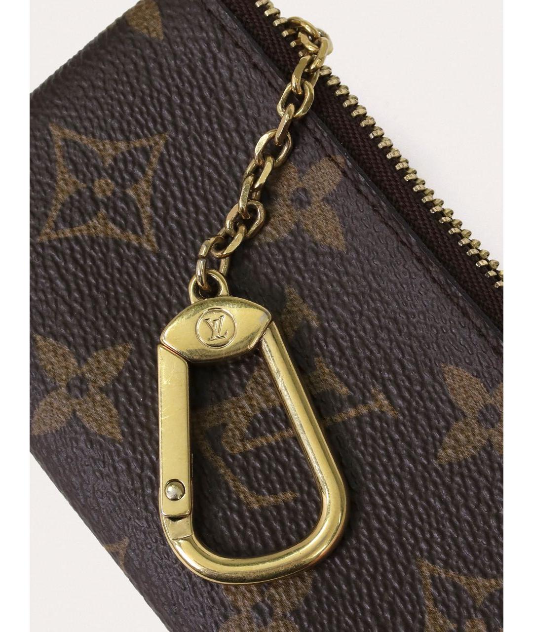 LOUIS VUITTON Коричневая ключница, фото 5