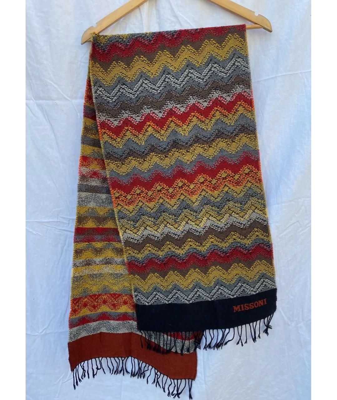 MISSONI Мульти шерстяной шарф, фото 5