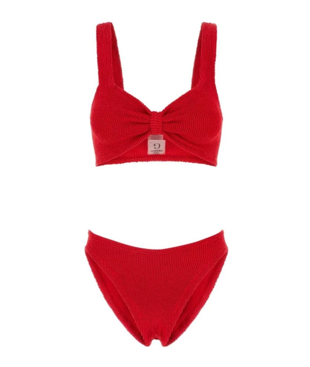 HUNZA G Красный полиамидовый купальник, фото 1