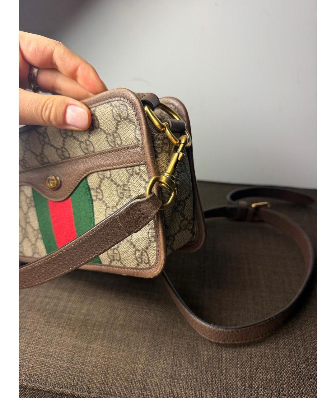 GUCCI Коричневая сумка с короткими ручками, фото 7