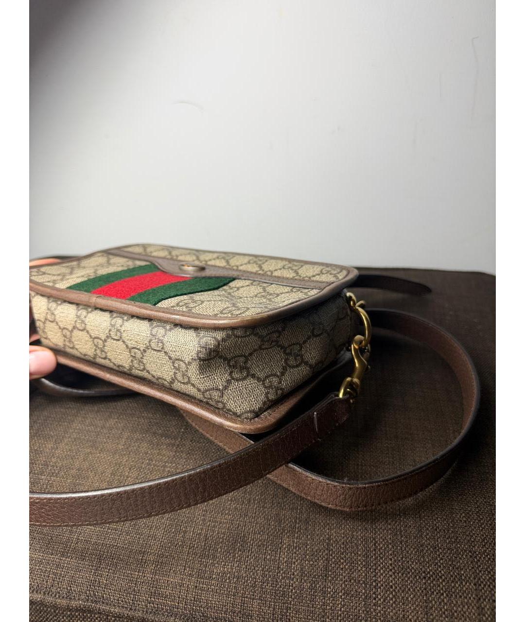 GUCCI Коричневая сумка с короткими ручками, фото 8