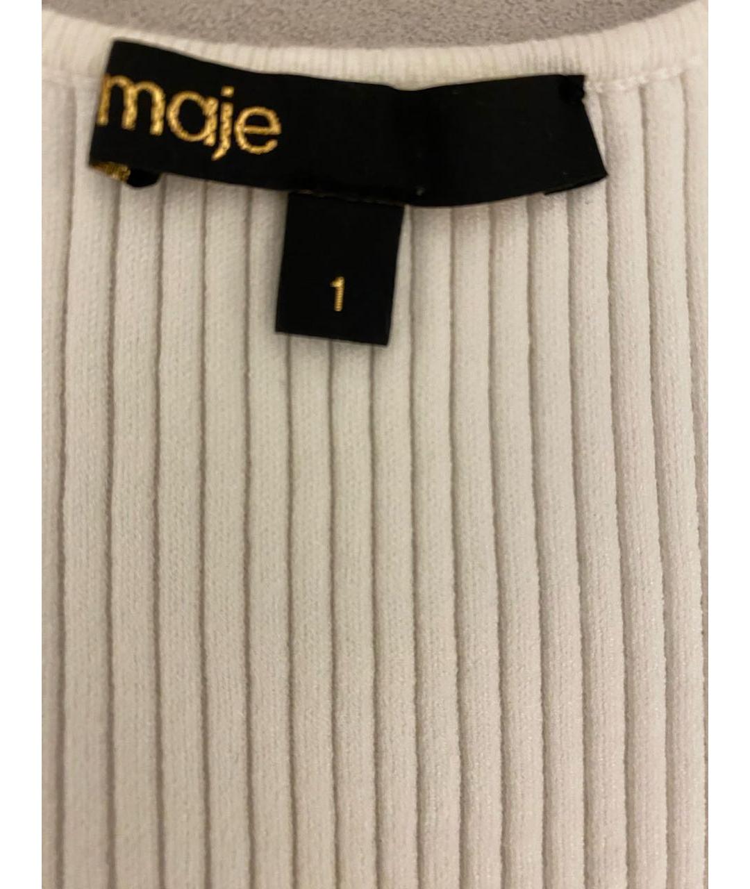 MAJE Белый вискозный джемпер / свитер, фото 8