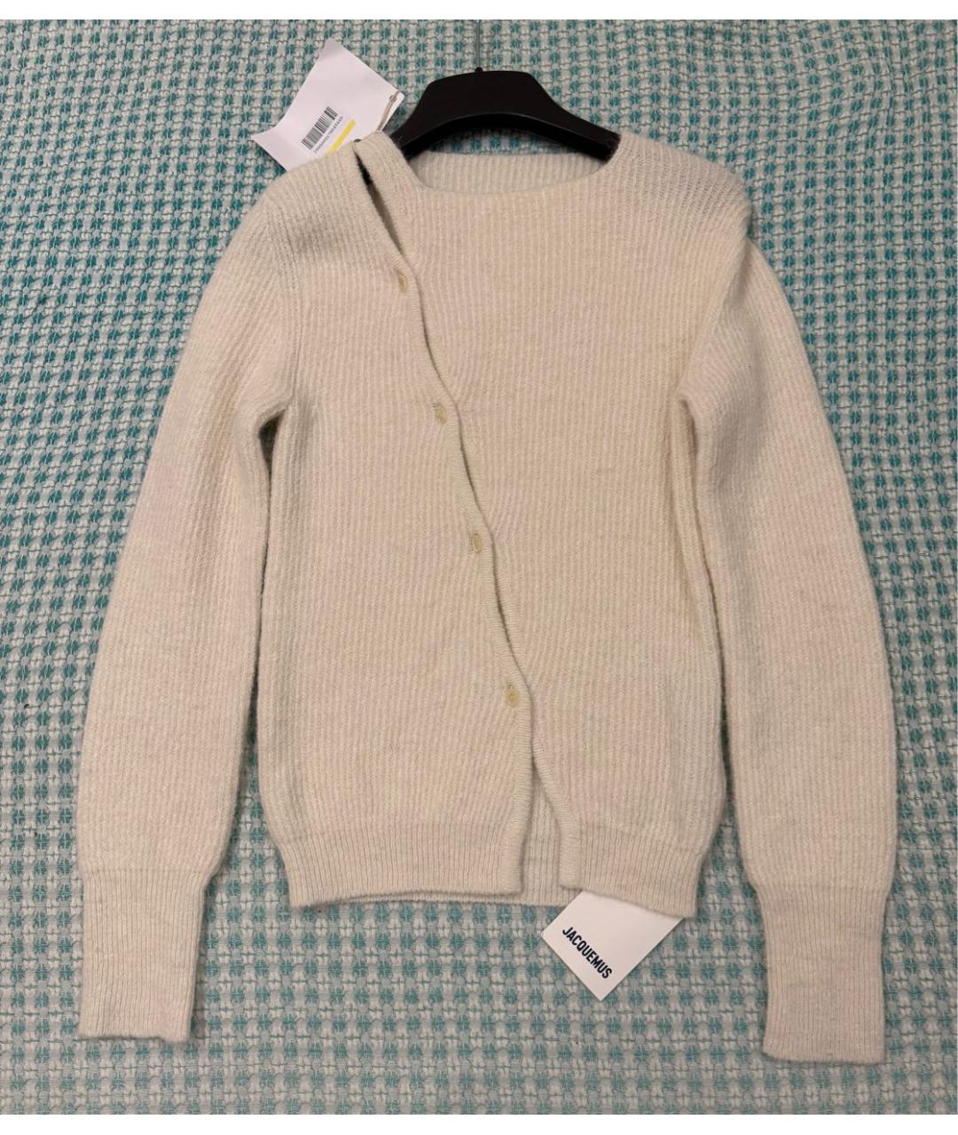 JACQUEMUS Белый шерстяной джемпер / свитер, фото 2