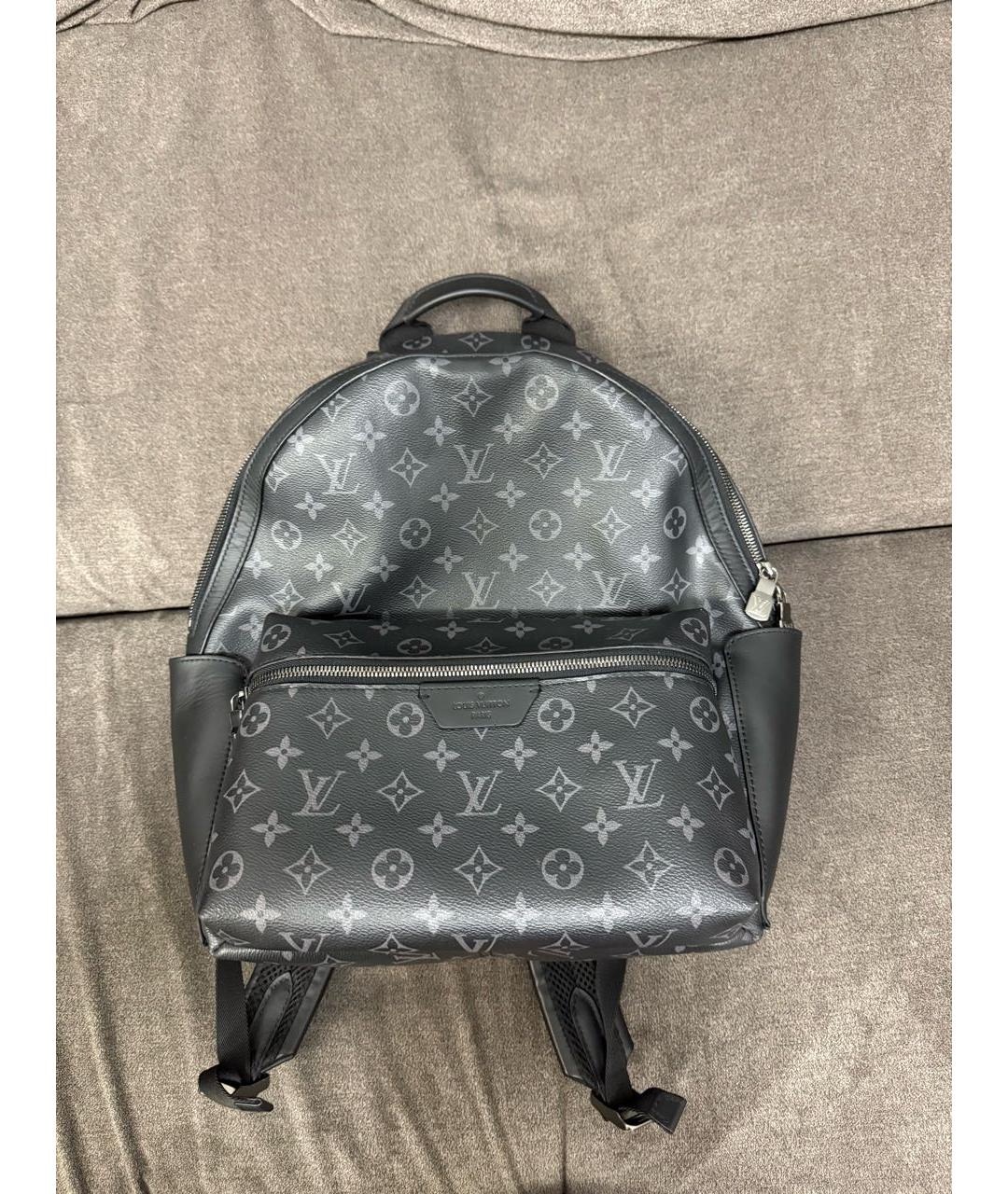 LOUIS VUITTON Антрацитовый рюкзак, фото 8