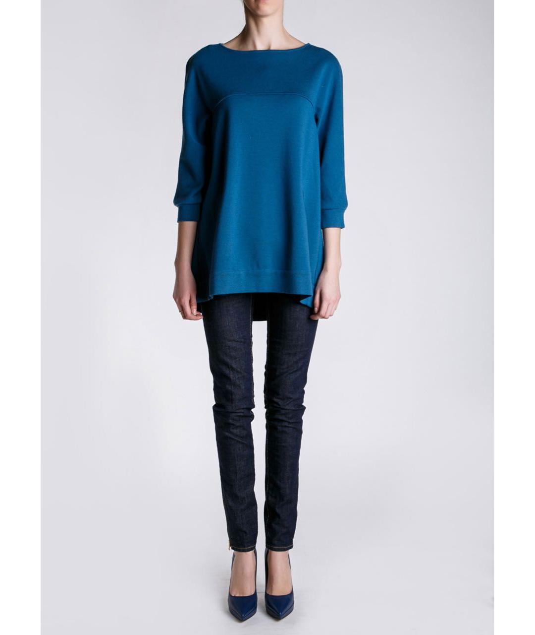 DSQUARED2 Темно-синие хлопко-эластановые джинсы слим, фото 5