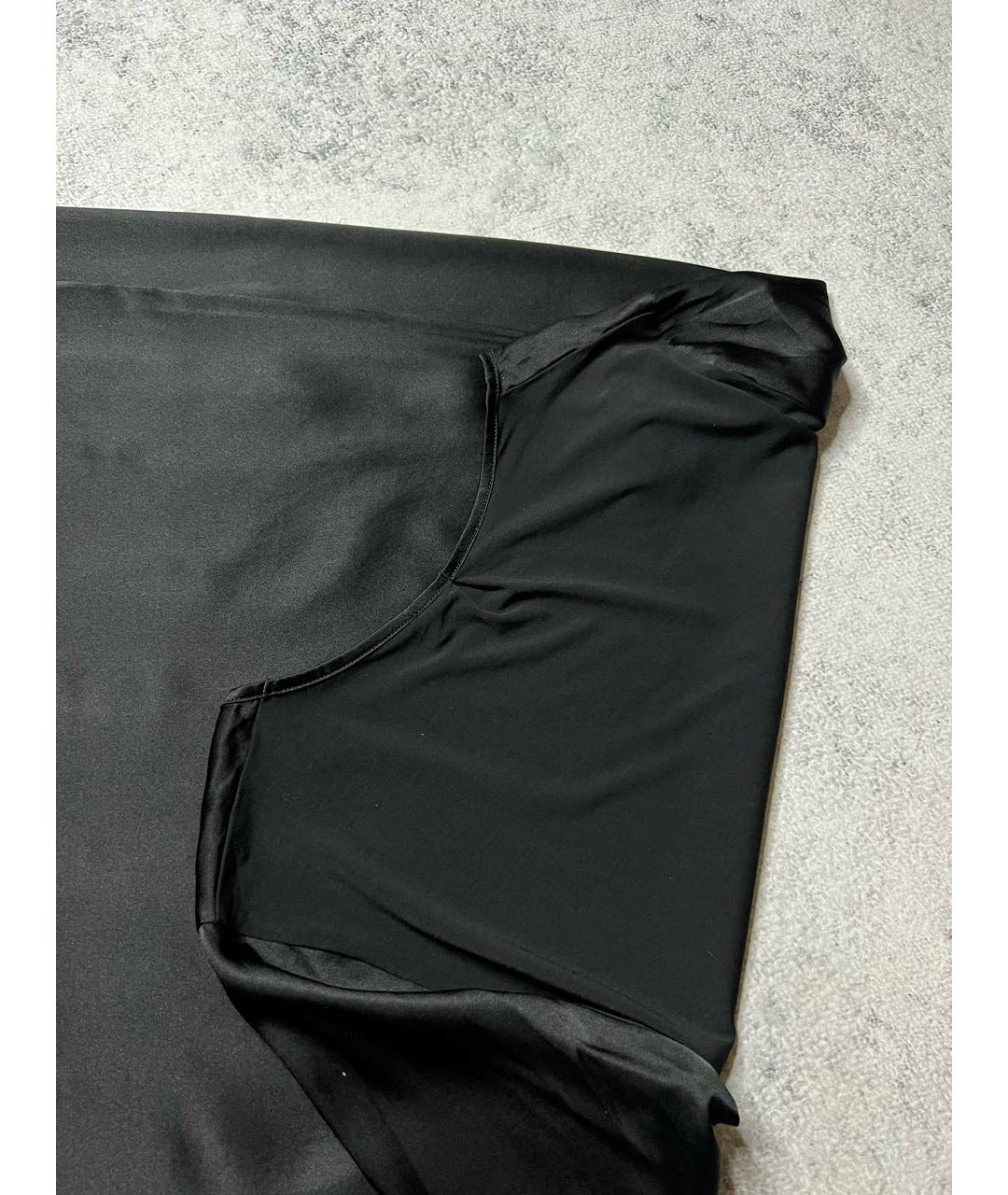 FALCONERI Черная шелковая блузы, фото 3