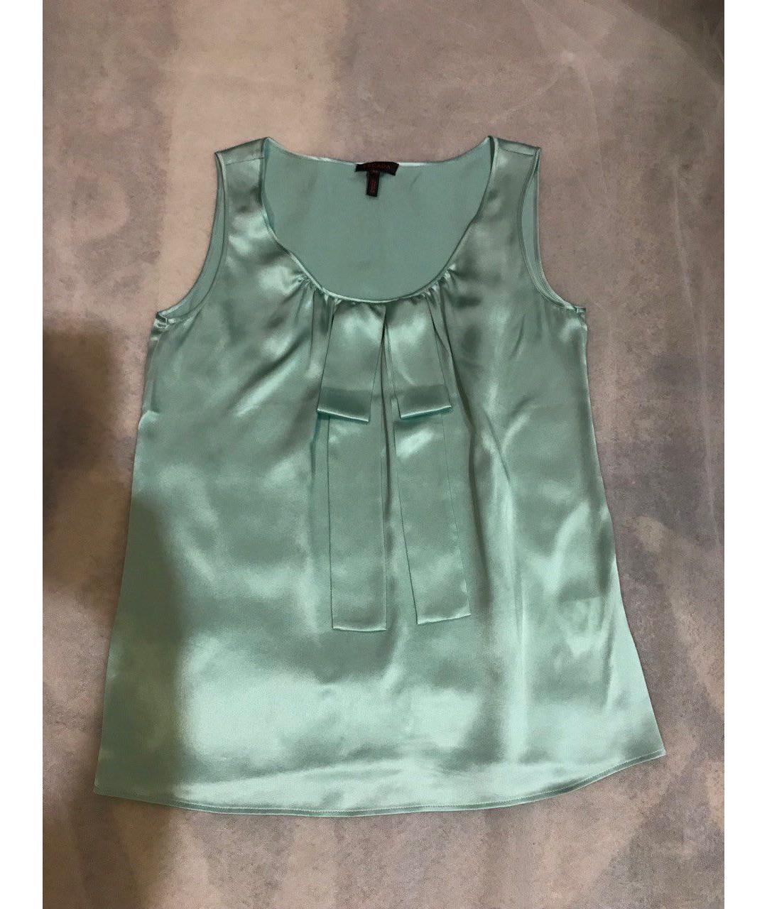 ESCADA Зеленая шелковая блузы, фото 2