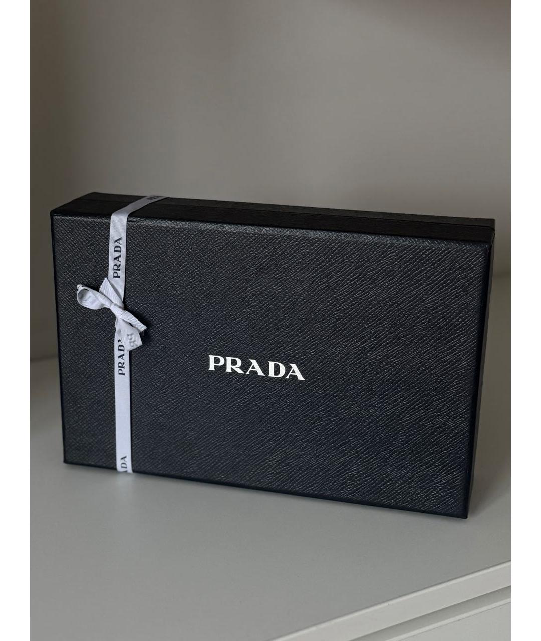 PRADA Черная кожаная сумка на плечо, фото 4