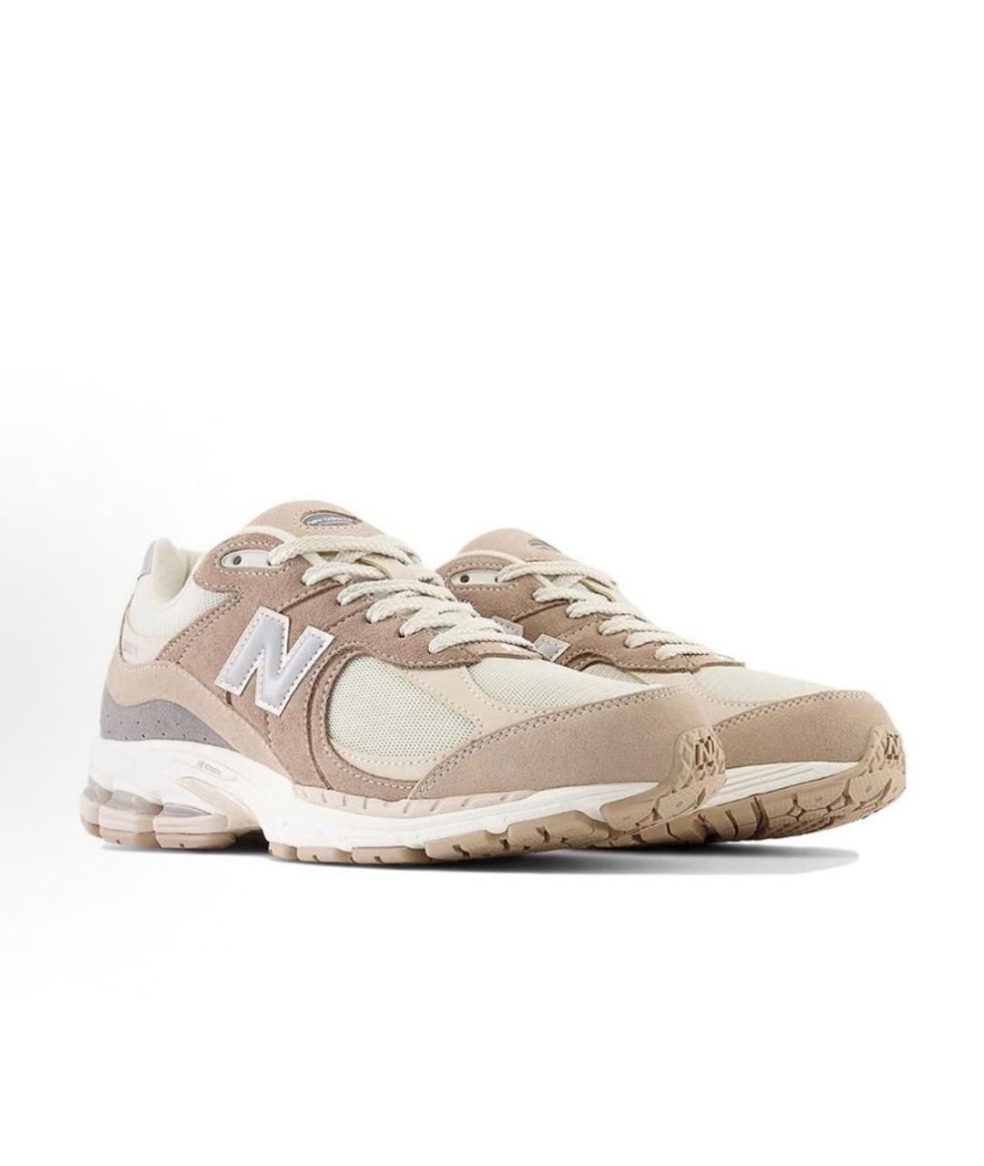 NEW BALANCE Бежевые замшевые низкие кроссовки / кеды, фото 2