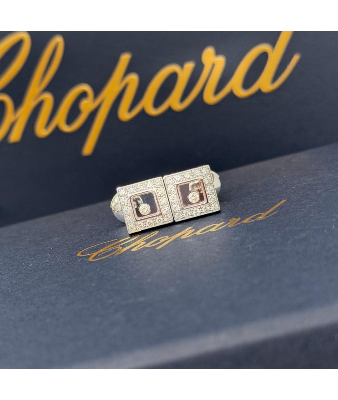 CHOPARD Серебряные серьги из белого золота, фото 8