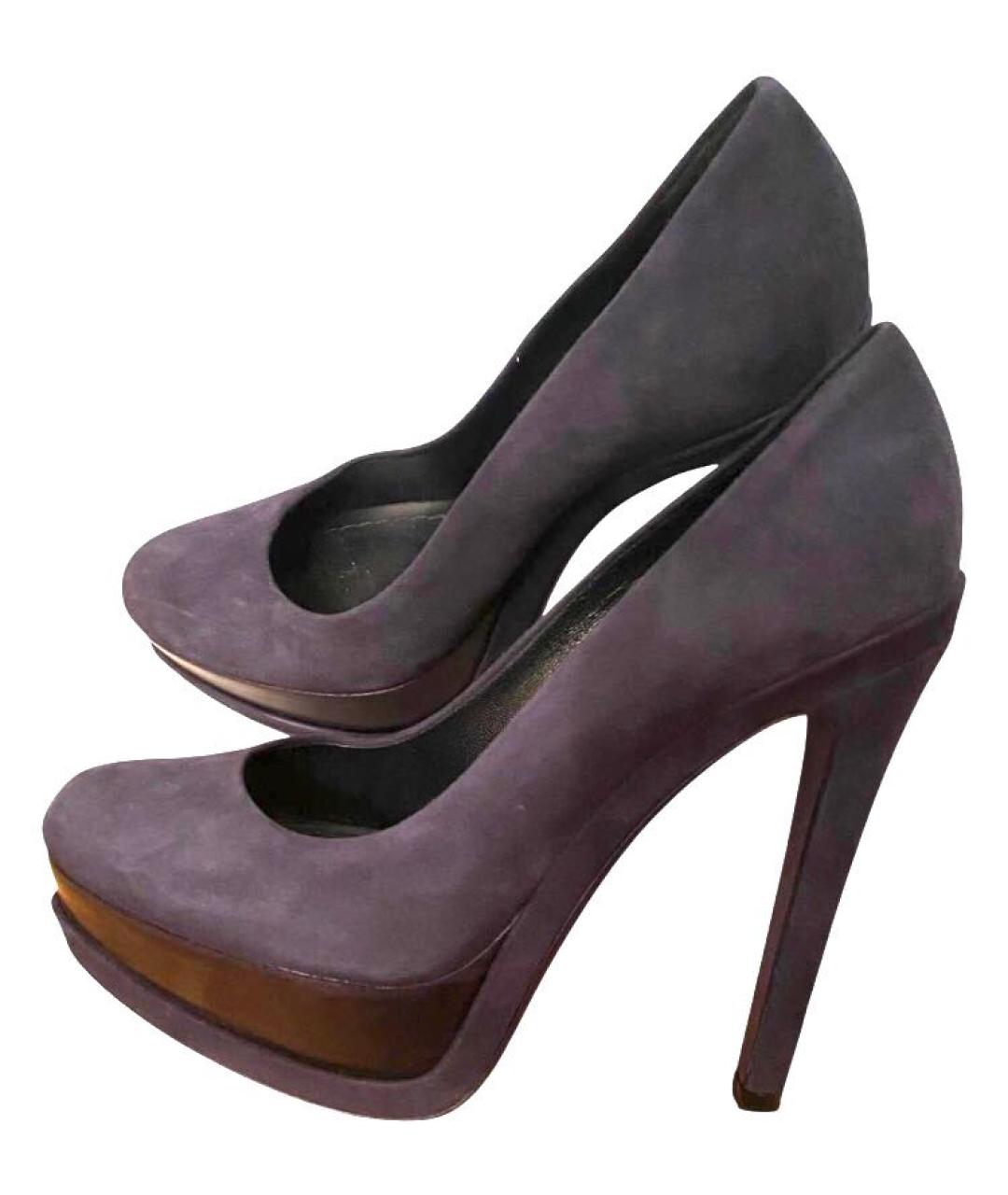 CHRISTIAN DIOR Синие замшевые туфли, фото 4