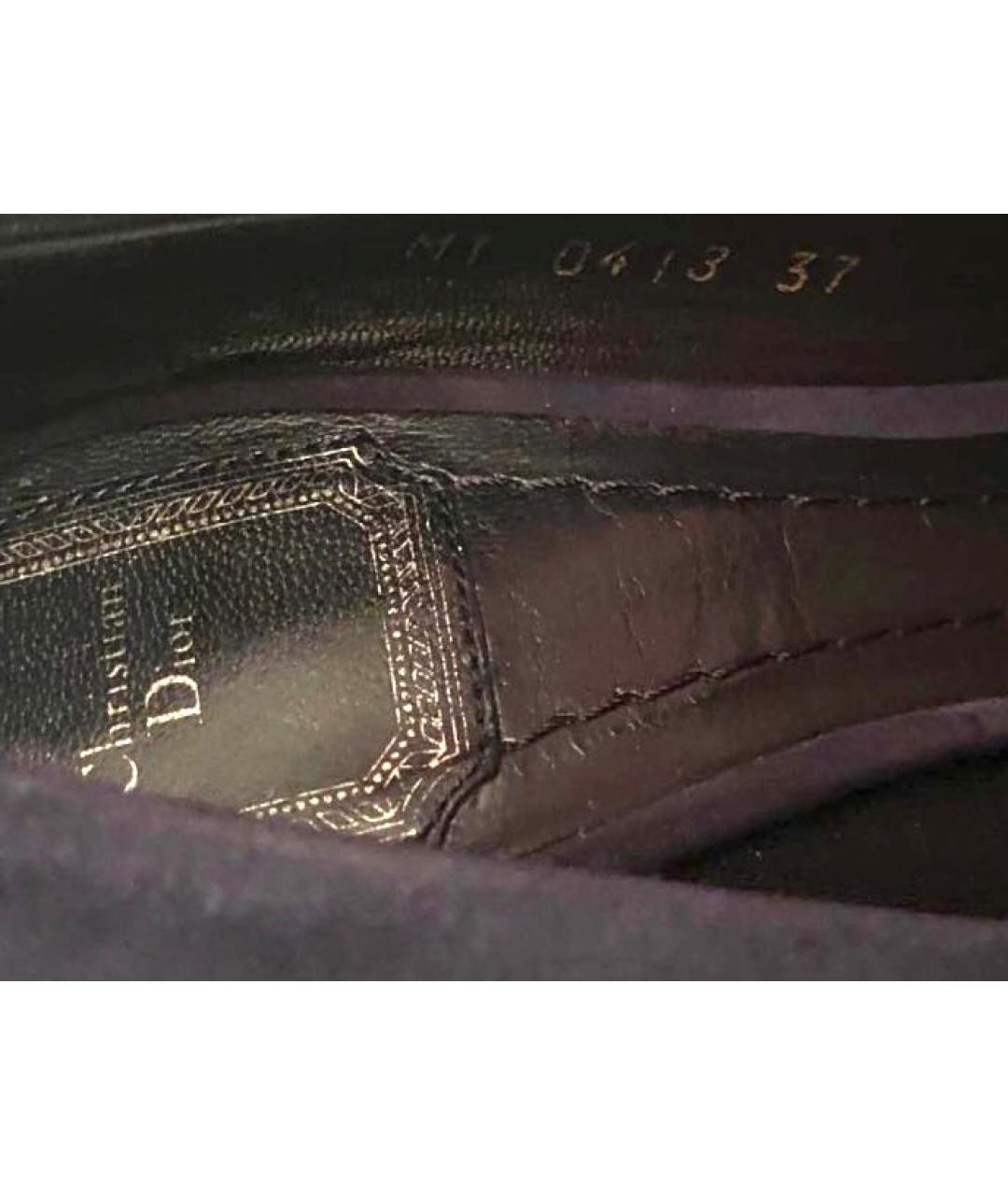 CHRISTIAN DIOR Синие замшевые туфли, фото 5