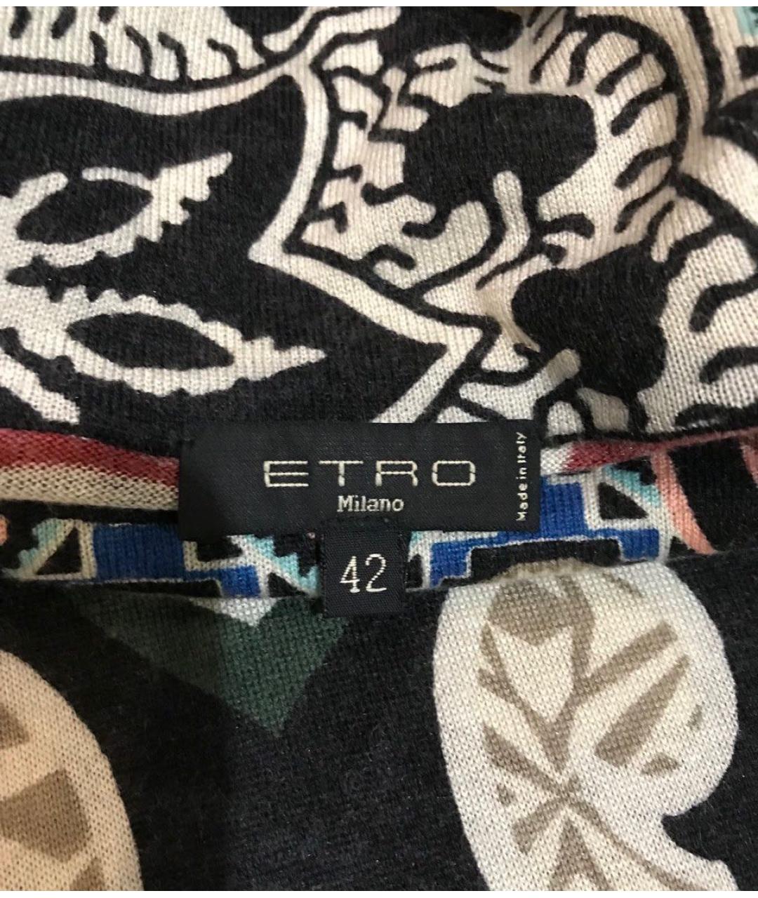 ETRO Мульти кашемировое повседневное платье, фото 3