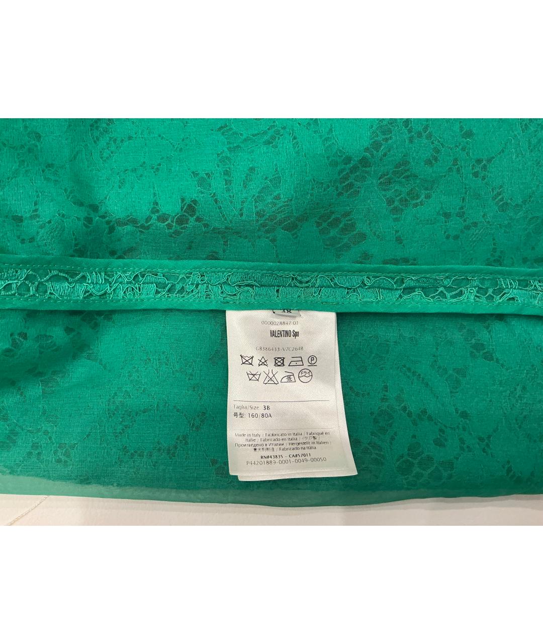 VALENTINO Зеленая хлопковая блузы, фото 3