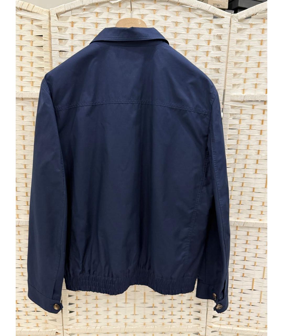 BRUNELLO CUCINELLI Синяя хлопковая куртка, фото 2