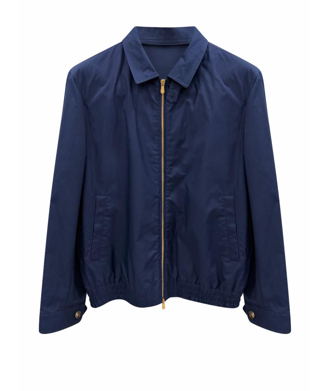 BRUNELLO CUCINELLI Синяя хлопковая куртка, фото 1