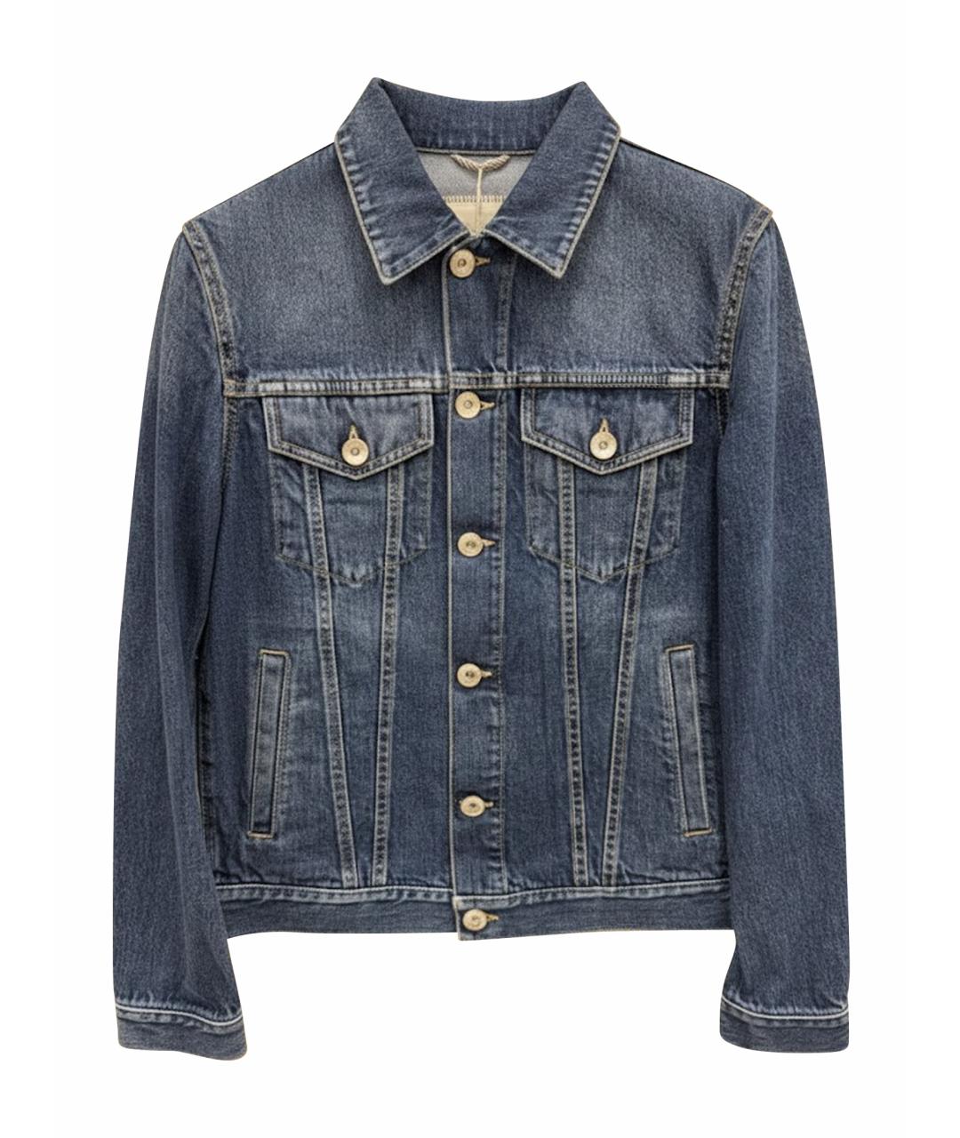 BRUNELLO CUCINELLI Синяя хлопковая куртка, фото 1