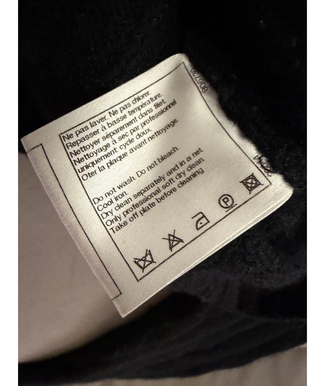 CHANEL Черный кашемировый джемпер / свитер, фото 5