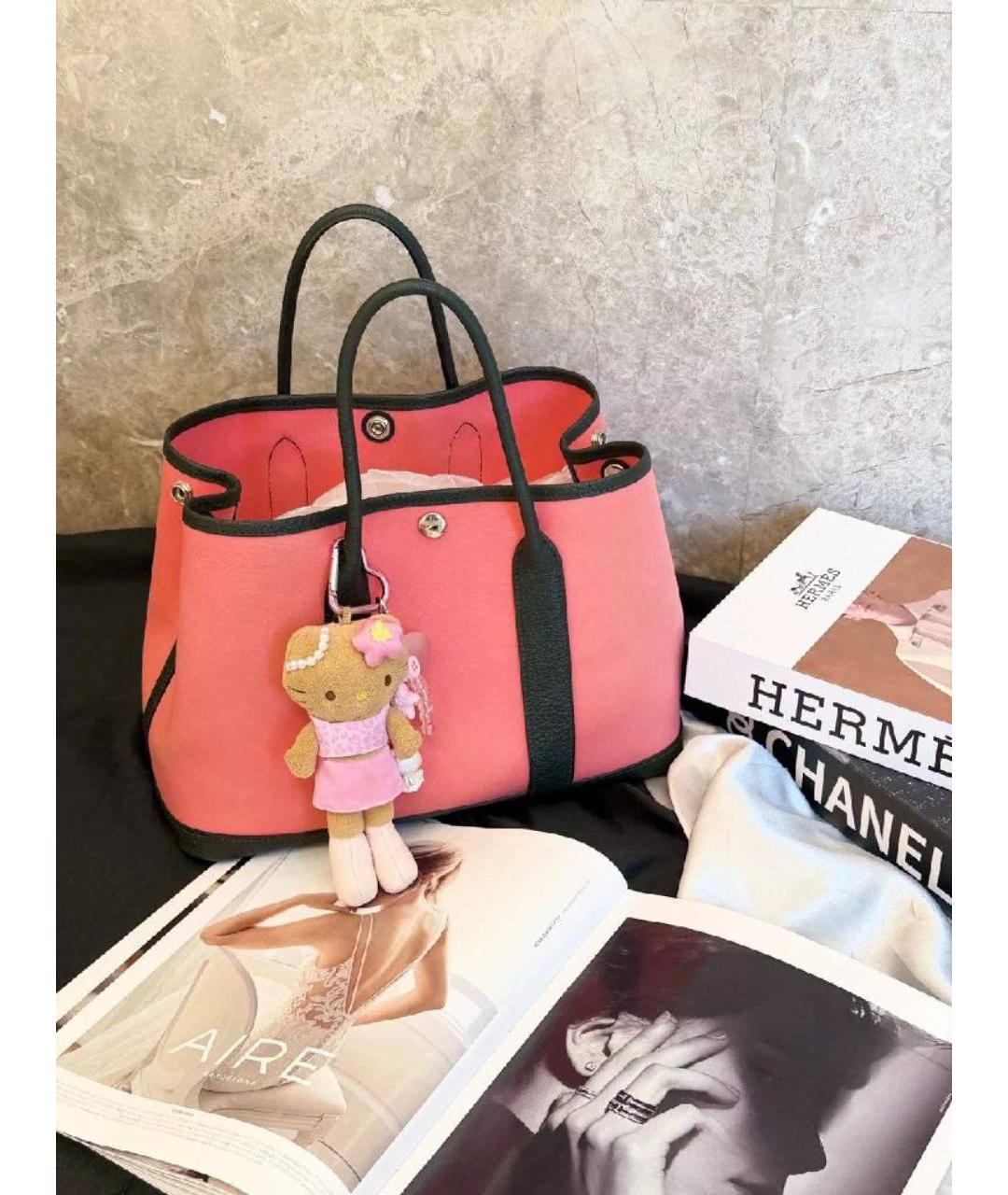 HERMES Розовая сумка тоут, фото 2