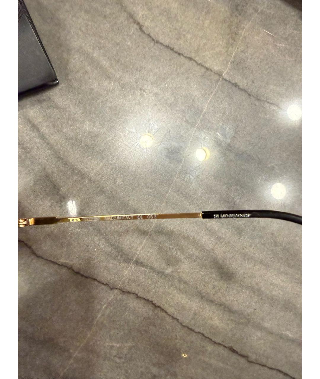 FENDI Черные металлические солнцезащитные очки, фото 6