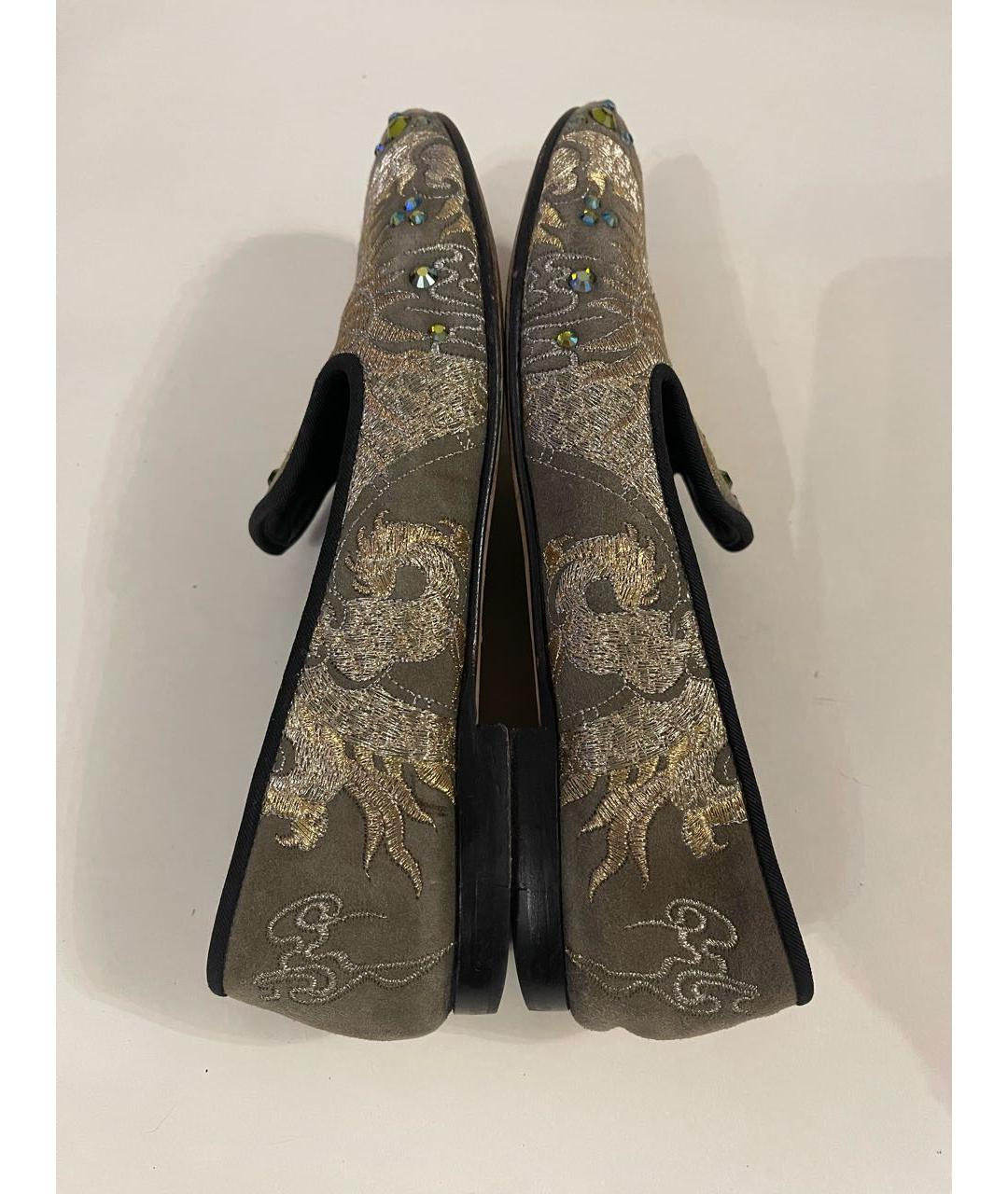 GIUSEPPE ZANOTTI DESIGN Хаки замшевые лоферы, фото 5