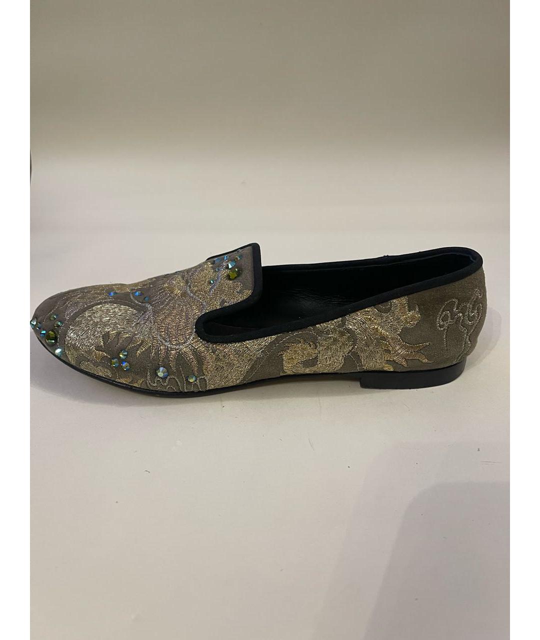 GIUSEPPE ZANOTTI DESIGN Хаки замшевые лоферы, фото 8