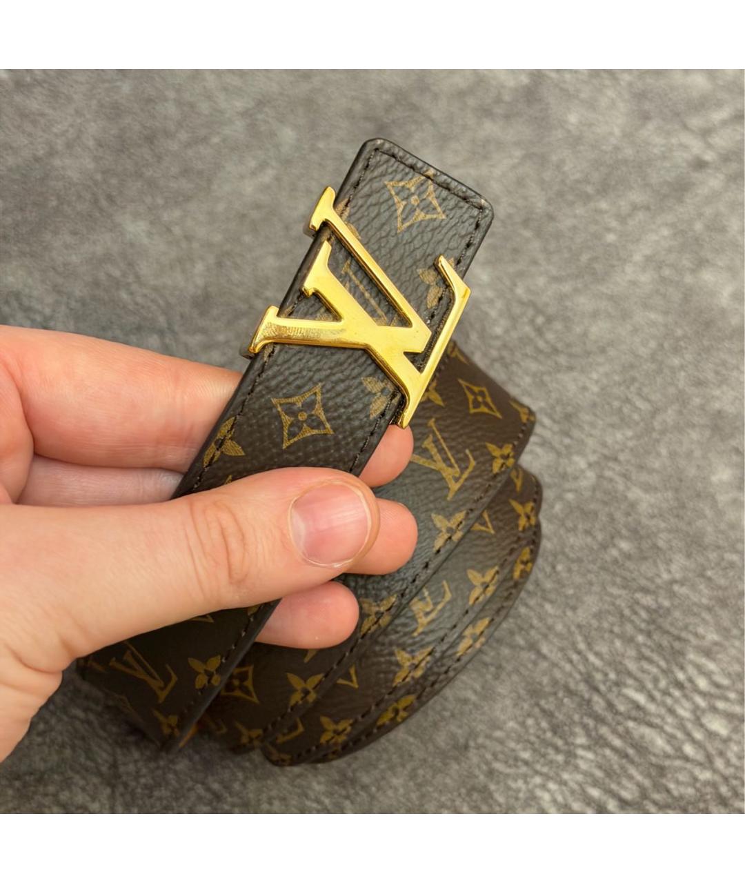 LOUIS VUITTON Коричневый ремень, фото 2