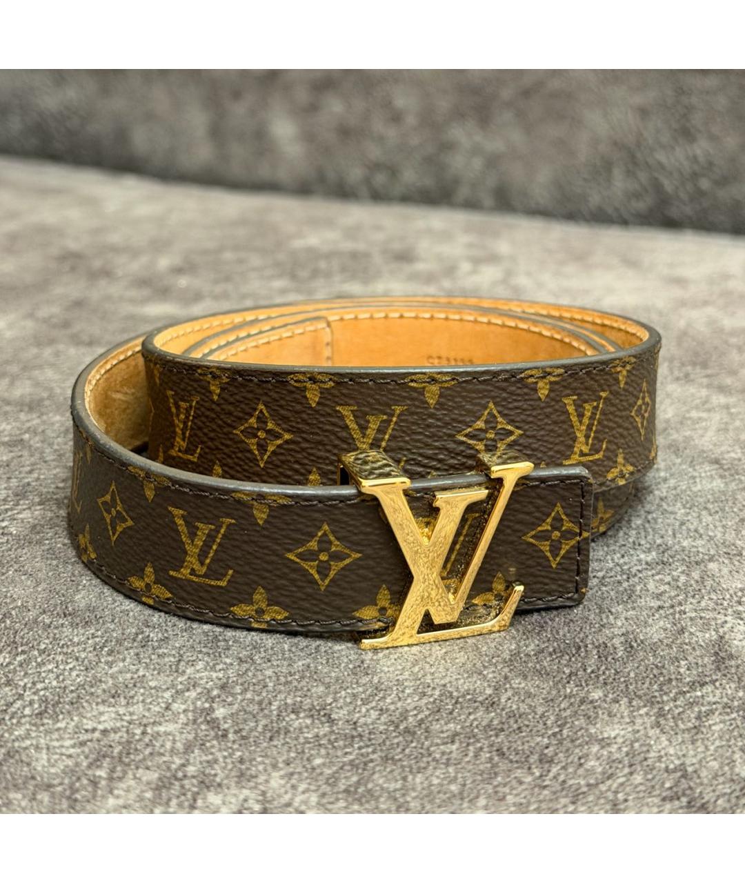 LOUIS VUITTON Коричневый ремень, фото 6