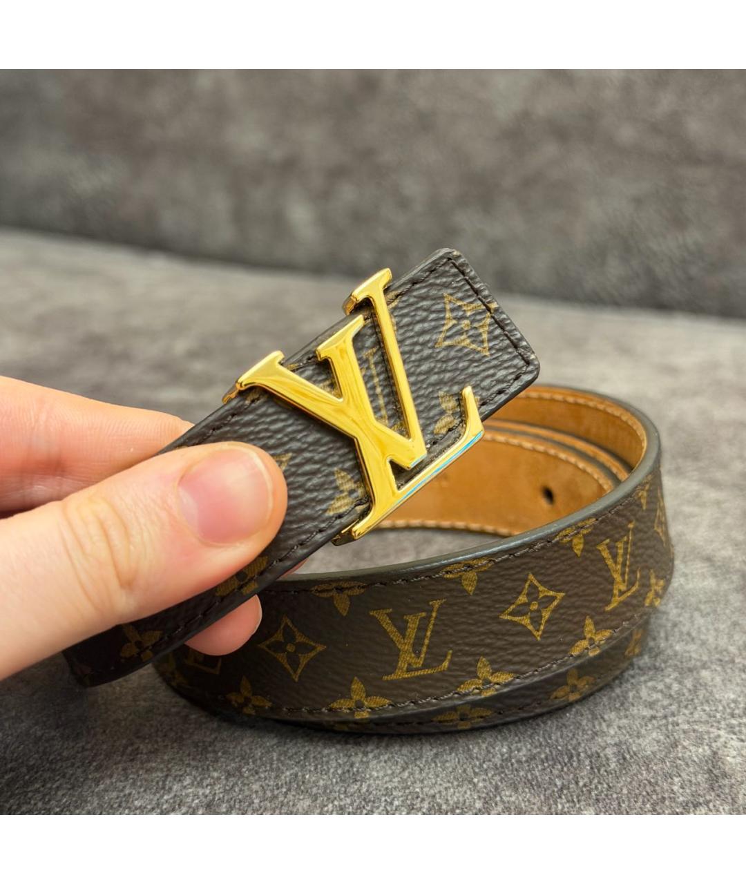 LOUIS VUITTON Коричневый ремень, фото 3