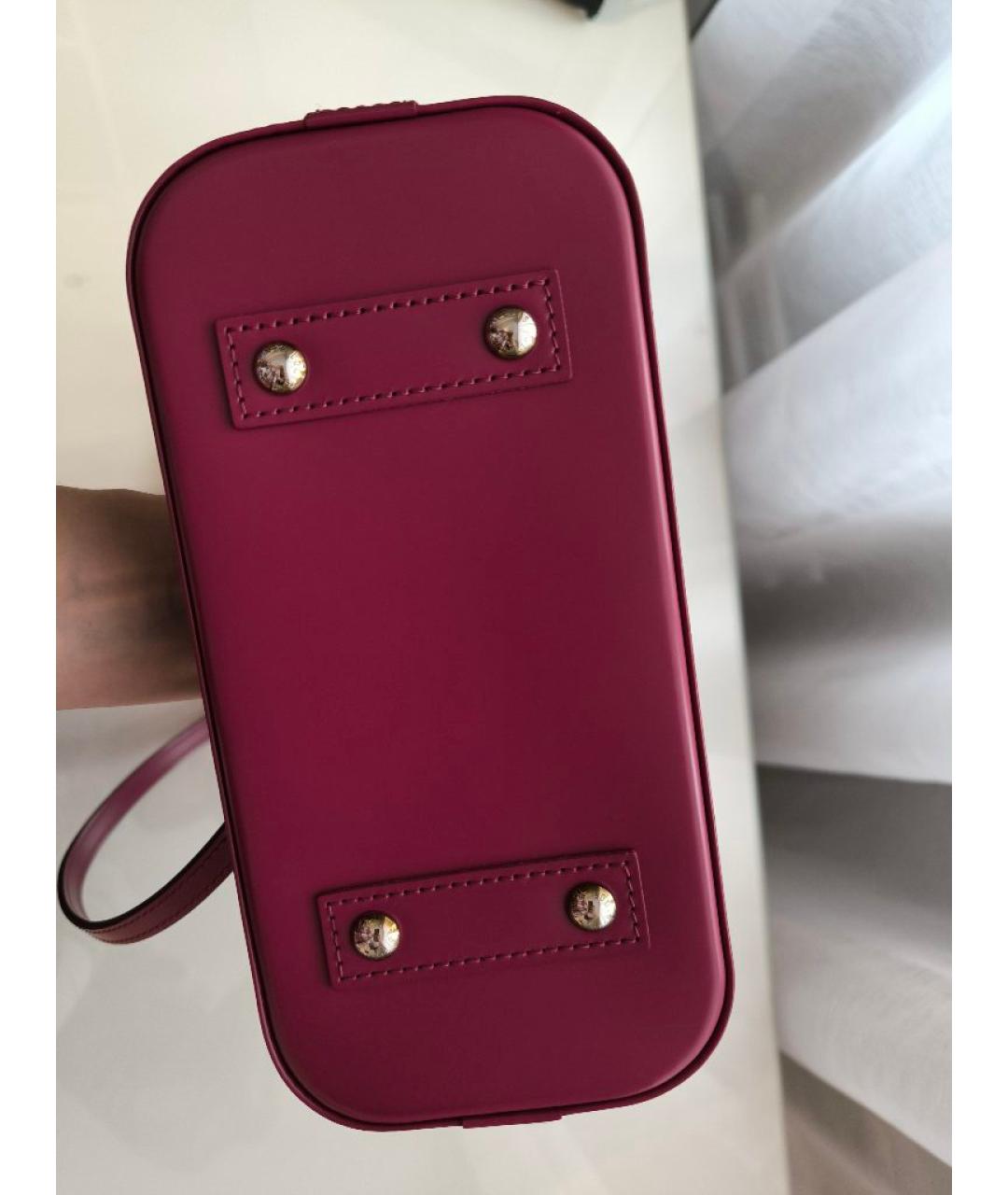 LOUIS VUITTON Фуксия кожаная сумка через плечо, фото 9